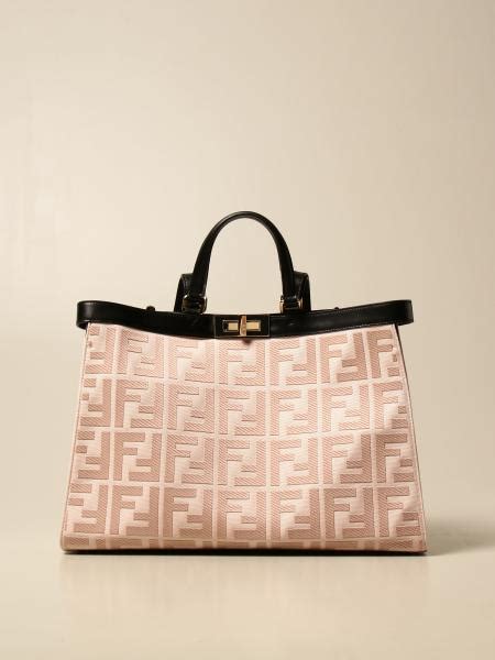 light pink canvas fendi bag|fendi canvas handbags.